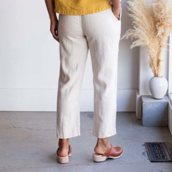 Moss Grey Atelier Selen Trouser with Pockets Small Chalk Colour NWT - Picture 3 of 3